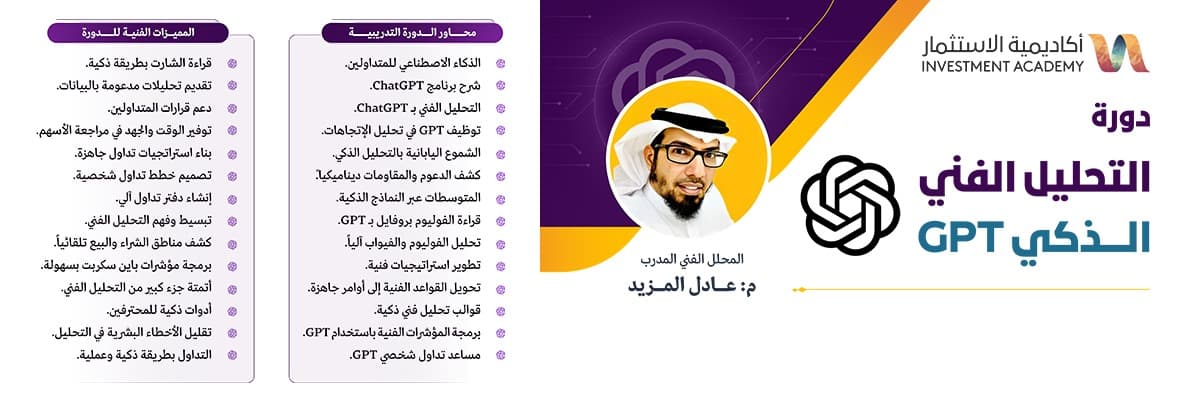 صورة دورة التحليل الفني الذكي GPT